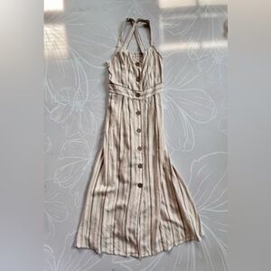NWT A.N.A. NEUTRAL BOHO MIDI DRESS | SIZE XS
